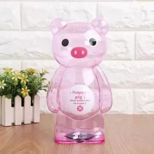 [문구/오피스] 설탕통 애니멀 투명 귀여운 캐릭터 저금통