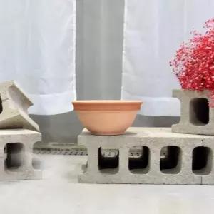 이탈리아 토분.반원 소보로그래피도 R23 23x11cm화분용기 식물 꽃용기 가정용 화분 장식용 인테리어