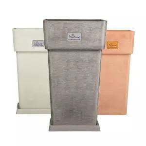 피클레온 WPC 화분 정사각 롱2호 22x37cm분배 인테리어 정원 원예 베란다 디자인 심플한 무지 꽃화분 식물