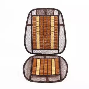 7day 대나무 자동차 방석(일자) 카시트 차량용여름 통풍 용시트 좌석 등받이세트 망사 택시 택시용 우드