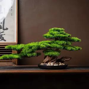 소나무 해송 소품 미니 개업 축하 석부작 인테리어 조화