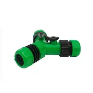Y형 호스 연결구 녹색 연장 수전 정원커넥터 고정 물연결구 밸브차단 레버