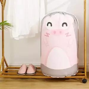 애니멀즈 침구 수납 파우치 대용량 이불 정리 가방 방수 스트링