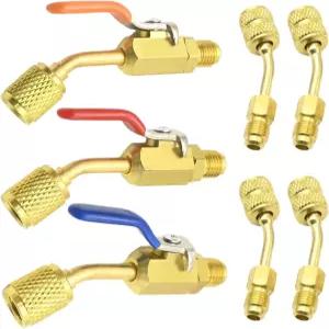 미니 스플릿 시스템을 위한 R410A R134A R12 R22 HVAC 어댑터 5/16인치 여성에서 1/4인치 남성 플레어