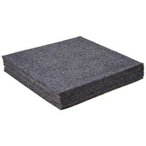 넥서스 셀프 접착 12인치 카펫 바닥 타일, 12개의 타일 - x 12인치, 스모크 그레이 필 앤 스틱, 주방, 식당, 침실 및 욕실용 DIY 바닥재 by 아킴 홈 데코