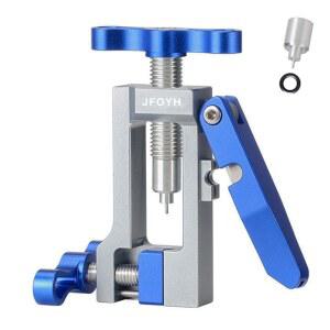 JFOYH 2IN1 자전거 도구 유압 디스크 브레이크 바늘 드라이버 삽입 및 미네랄 호스 절단 BH90 / BH59 Avid MAGURA Banjo, 6061 알루미늄 합금과 호환됨