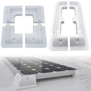 RV 태양광 장착 브래킷 키트 패널 고정 캐러밴 MOTORHOMES 드릴이 차량용 플라스틱 없는 코너