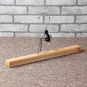 [생활] 집게형 바지걸이 3p 원목 행거 바지