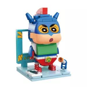 짱구는 못말려 시리즈_ 액션가면 블록블럭놀이 항의력발달 창의교구 어린이선물 단체 날선물 조립 미니 크