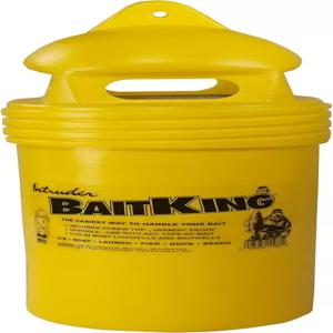 침입자 미끼킹 라이브 버킷 트롤링 플로팅 또는 얼음 낚시 사용 스크린 탑 대형 17인치 x 6.25인치