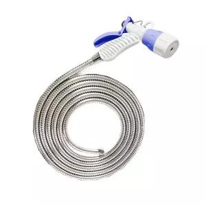 수드림 화이트스프레이건 메탈호스 3M물호 분사기 물릴 베란다청소 정원 매직 호스 분사건 세차