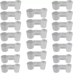 캐서린 20개 새 모이통 플라스틱 소다 팝 물병 컵 닭 비둘기 트로프 동물 먹이 액세서리에 이상적입니다