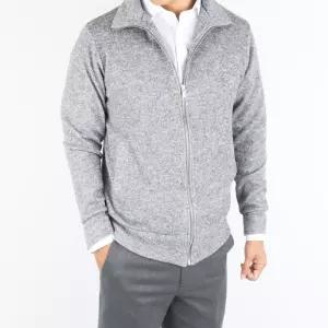 심플 기본 니트 차이나 카라 집업 가디건 _RHT004직장인 가을 간절기 남성 남자 정장