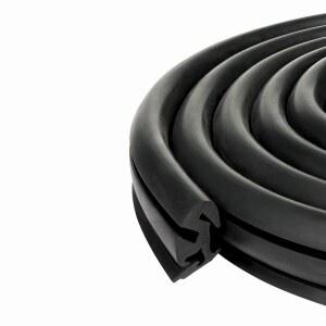 트랙터 및 중장비용 튼튼한 앞유리 고무 씰 | 고정 유리용 EPDM 잠금 개스킷 농기계 건설 차량용 내구성 웨더스트립