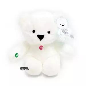 누리베어 녹음인형 25cm 화이트 애착 곰인형 말하는