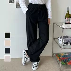 신축성 좋은 스판 소재 허리밴딩 끈조절 여자 바지츄리닝 슬랙스 남자기모 트레이닝조거팬츠 하의 레깅스