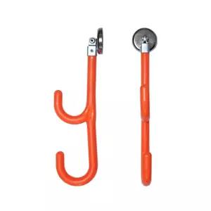 삼신 전선거치대 2구 자석식 S-6 (40mm 오렌지)안전 걸이 케이블