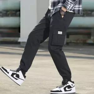 남자 빅사이즈 카고 조거팬츠 면바지 와이드 스타일 편안한 착용감린넨 겨울 스판 여름 남성 슬랙스 여유핏