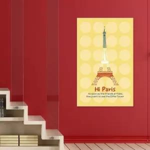 인테리어 캔버스액자 안녕 파리카페 북유럽 소품 포스터 벽걸이 그림 거실