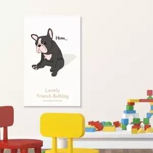강이지 캔버스액자 러블리 프렌치불독카페 북유럽 인테리어소품 포스터 벽걸이 그림 거실