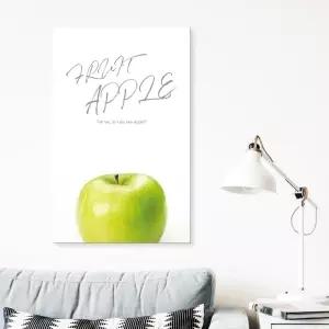 사과 캔버스액자 후루츠애플(그린)카페 북유럽 인테리어소품 포스터 벽걸이 그림 거실