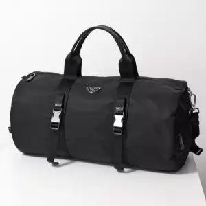 MUST IT_PRADA 26SS 리나일론 및 사피아노 가죽 더플백 2VC015 2DMG F0002)