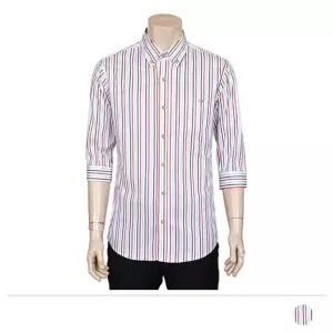 MS23009 리치 스트라이프 7부 셔츠 남방 남성 캐주얼 남자 줄무늬