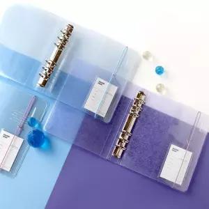 스퀘어다이어리 커버투명카바 덮개 링커버 6링 악세사리 비닐