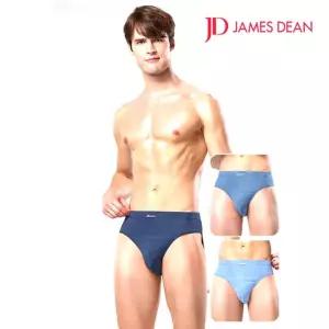 제임스딘 남성 삼각팬티 베이직 인견 브리프 3매남자 3매입 면팬티 40수나염싱글 삼각