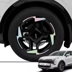 스포티지 NQ5 페이스리프트 휠스티커 18인치커버 자동차 차량용 튜닝 홀로그램 용품