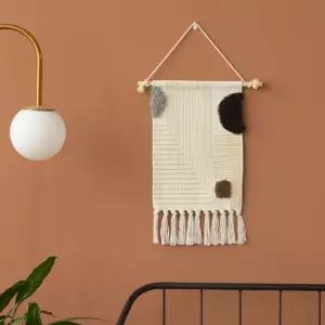 도트 패브릭 벽 장식 포스터 포인트 인테리어 태슬피스트리 피스트리품 크리스마스 걸이품 인테리어품 걸이