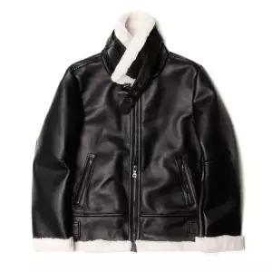 남성 무스탕 자켓 겨울 기모 안감 숏탕