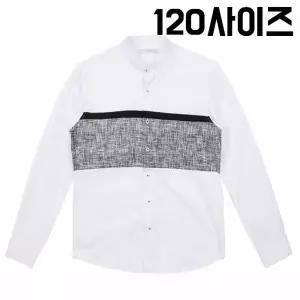 TBZ KING 남자셔츠 차이나카라 배색 셔츠 120사이즈