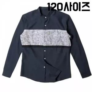 TBZ KING 차이나카라 배색 긴팔 셔츠 120사이즈