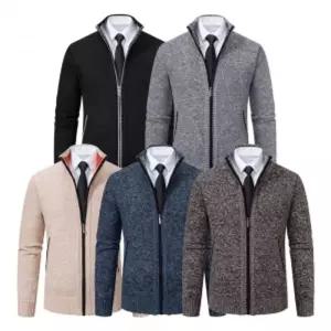 맨즈믹스컬러정장니트집업 남성 가디건 직장인 사무실 남자 간절기