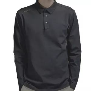 K2 세이프티 작업복 상의 긴팔 티셔츠 카라티 BLACK