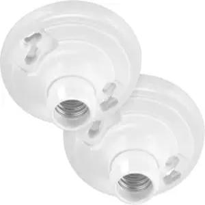 Maxxima 키리스 플라스틱 램프 홀더 - 원피스 미디엄 베이스 E26 소켓 콘센트 박스 마운트 660W 천장 조명