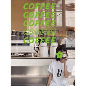 커피 시트지 스티커 카페 COFFEE 인테리어 유리창 커피숍 창문 유리문