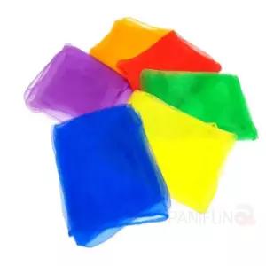 저글링 스카프 6색세트 60x60cm 활동교구 체육 유아 용품 어린이교구 어린이집 놀이 던지기놀이