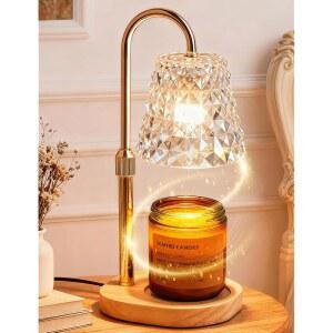타이머 디밍이 가능한 캔들 워머 램프 여성 엄마 여동생을 위한 생일 선물, 하우스 선물 새로운 홈 룸 장식, 높이 조절 왁스가 병 캔들을 워머를 녹입니다
