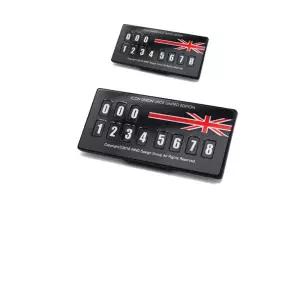 회사 차량에 올려 놓고 사용하는 주차알림판 X 2개입번호판 자동차핸드폰 듀얼 전화