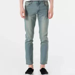 남자 빅사이즈 캐주얼 데일리 워싱 일자 스판 청바지남성 하이웨이스트 배기 하의