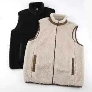 남녀공용 겨울 융털 지퍼 플리스 양털 후리스 조끼보아털 본딩 폴라폴리 집업 작장점퍼 남여 남성 여성 남