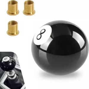 테이북 자동차 변속 노브 8볼 당구 개인화된 기어 어댑터가 장착된 미끄럼 방지 수동 변속기 수정 키트