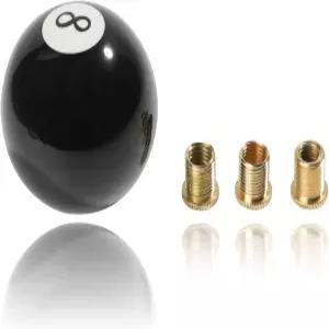 Reswish 변속 노브 수동 기어 원형 아크릴 어댑터 3개가 장착된 5개의 6단 유니버설 시프터 4개 차량 M 8