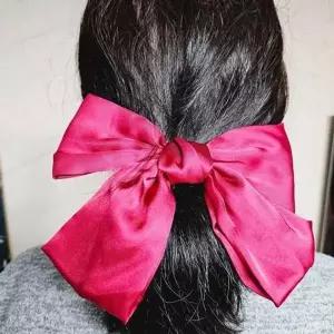 왕리본머리핀 2컬러 연주회 리본 자동헤어핀