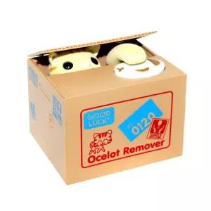 도둑 고양이 저금통귀여운 동전가져가는 작동하는 어린이 인테리어