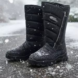 국내산 남성 라이더 쿠션 패딩 털부츠 내피 방한화 오토바이 남자 겨울신발 방수 라이딩