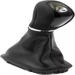 메르세데스-벤츠 W203 W204 자동 변속기 블랙 기어 변속 노브 레버 및 게이터 부트용 카키브로