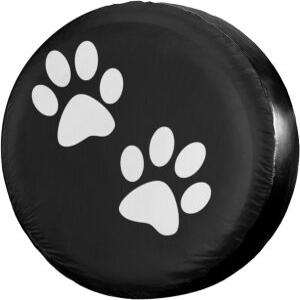 포루이데아 포 프린트 스페어 타이어 커버 방진 휠 트레일러 RV SUV 및 다양한 차량 15인치